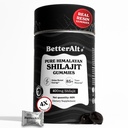 Better Alt Pure Himalayan Shilajit Gummies z 100% Shilajit 124; Wysoka moc Gold Grade 124; 60 Gummies for Energy Boost & Immune Support, 75% + Kwas Fulvic 124; Przyjazny podróży - Tamarind Flavor