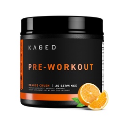 Kaged Original Pre Workout Powder Building 124; Orange Crush Building 124; Pre- Workout z Creatine, Beta Alaine, L- Citruline, BCAAs Building 124; 274 mg Organic Caephine 124; Presupments for Men & Women Building 124; 20 Servings