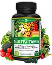Pothent Garden Adult Multivitamin dla kobiet i mężczyzn, 42 Owoce i warzywa Plus Probiotyki, Wsparcie metabolizmu i układu immunologicznego energii, Codziennie Multivitamin dla mężczyzn i kobiet Non-GMO, 90 Tabs, 30 Służenie