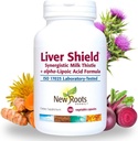 NOWY ROOTS HERBAL Liver Cleanse Detox Suplement z mieszanką ziołową z karczochem, Otyłek mleczny, Korzenie Dandelion, Kurkumina turmerowa, Tłuste wsparcie wątroby (90 Kapsułki)