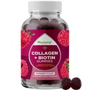 Zhydrolizowane Peptydy Kolagenowe dla kobiet z biotyną - Włosy, Skóra i Nails Witaminy dla Elastyczności, Witalność i Gummeje Hydration - Natural Sourced Biotin i Kolagen dla kobiet - 90 Hrabia