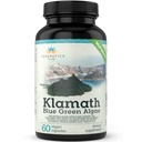 Premium Klamath Lake Blue Green Algae - bardziej potężne niż Spirulina i suplementy Chlorella 124; Pure Chlorophyll Rich SuperFood, Sourced from Organic Klamath Lake, 500mg, 60 Kapsułki wegetariańskie