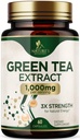 Ekstrakt zielonej herbaty kapsułki 1000 mg - Standaryzowane 45% EGCG & 98% Polifenole - 3X Siła Green Tea Pills for Natural Energy - Pomaga Heart Health, Suplement ziołowy, Wegan, Non-GMO - 60 Kapsułki