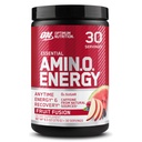 Optimum Nutrition Amino Energy - Wstępne ćwiczenia z zielonej herbaty, BCAA, Amino Acids, Keto Friendly, Green Coffee Extract, Energy Powder - Fusion owocowy, 30 Servings (Packaging May Vary)