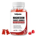 Magnezu Taurate Gummie z Magnezu Taurate, Magnezu Glicynian i Magnezu Citrate- dla Heart Health, Mięśnie Funkcja, Mood Support- Wegetarianin, Non-GMO