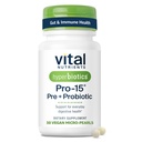 Hiperbiotyki Vital Nutrigents Pro- 15 Prebiotyki i Probiotyki dla Kobiet i Mężczyzn 124; 15 Science Backed Strains Agregates 124; Wspomaga sporadyczne zaparcia, Biegunka, Gaz & Bloating Agregates 124; 30 Perły uwalniające czas Vegan