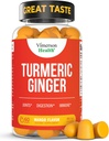 Suplement turmerowy - Curcumin C3 Complex + Ginger Root for Gut & Joint Health - Natural Turmeric Curcumin Supplement 95% Curcuminoid. Zawiera 260mg ekstraktu tumerycznego. 60 Mango Flavor Turmeric Gummies