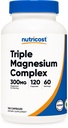 Nutricost Triple Magnesium Complex 300mg, 120 Capsules, 60 Servings