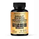 Shilajit 10,000mg, Irish Sea Moss 2000mg, Ashwagandha 3000mg, Tongkat Ali 30,000mg, Boron, Magnez, PQQ & More 124; 60 kapsułek - 30 Days Supply 124; Fulvic Acid Veg Capsules 124; Vegan 124; Gluten Free Support 124; Non-GMO