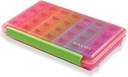 Sukuos Cotygodniowy Pill Organizator 7 Dzień 4 razy dziennie, Moisture- Resistant Duży codzienny Pill Box Leki Przypadki na witaminy / Olej rybny / Suplementy (różowy)