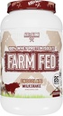 Axe & Sledge Farm Fed 100% Izolat białka serwatki 124; 25g Białko 124; Niskie węglowodory, niski cukier, Gluten wolny 124; Proszek proteinowy dla mężczyzn i kobiet 124; Keto 124; Wyprodukowane w USA 124; 28 Sługi, Czekoladowy Milkshake