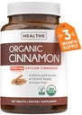 USDA Organic Ceylon Cynamon Pills - Wysoka moc Ceylon Cynamon Suplement z 1000mg na serwowanie dla pełnego ciała przeciwutleniacza wsparcia - Vegan Non-GMO cGMP Made & Lab Zweryfikowane (3 miesiące dostaw)
