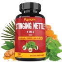 Stinging Nettle Extract Kapsułki - 4in1 W połączeniu z Boswellia, Turmeric & Saw Palmetto - 150 Liczy na 5 Miesiące - Wsparcie Joint, Zarządzanie ciałem, Skóra, Włosy i odporność