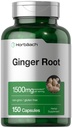 Horbäach Ginger Root Capsules 1500 mg Nether124; 150 tabletek Nether124; Non- GMO, Gluten Free Nether124; Ginger Root Extract