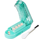 Johnbee Pill Cutter Splitter for Small and Tiny Pills, Larger Pills. Regulowany Pill Splitter dokładnie wycina wiele tabletek na raz. Sharp Blade z Safety Guard. Non- Slip Silicone Edge (Jezioro niebieskie)