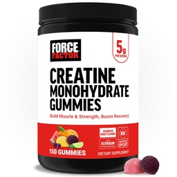 Czynnik siłowy Jednowodzian Gummies kreatynowy, 5g Dawka dla mężczyzn i kobiet do wsparcia mięśni, Siła, Odzysk, Cognitive Health & Memory, Różne aromaty owocowe, 150 Gummies