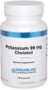 Douglas Laboratories Potasu 99 mg Chelated 124; Wspomaga impulsy nerwowe, funkcje mięśni szkieletowych i już normalne ciśnienie krwi * 124; 100 Kapsułki