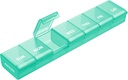 AuVON Cotygodniowy Pill Organizator z bezproblemowym otwieraniem, Artretyzm Przyjazny Pill Box, BPA- Free Pill Organizator 7 Dzień, Cute & Przenośny pill Case dla witamin, Suplementy i Leki