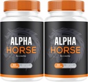 (2 Pack) Alpha Horse, Alpha Horse Pills for Men, Alpha Horse Capsules, Alpha Horse Supplement, Alpha Horse Vitate All Natural Premium Formula, Alpha Horse Supplement Supplement Supplement, 120 Capsules for 2 Month