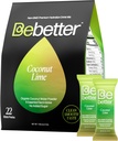 Bebetter Organic Electrolytes Pakiety proszkowe 124; Codzienna Mieszanka Napoju Elektrolitowego 124; Organiczna Woda Kokosowa 124; Brak sztucznych aromatów 124; Wolne od cukru Pakiety nawadniające 124; Nie-GMO 124; 22 Pakiet kleju (Kokosowe i Lime)