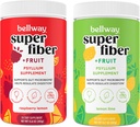 Bellway Super Fiber Proszek + Owoce, Sugar Free Organic Pyllium Husk Powder Suplement Fiber do Regularności, Bloating Relief & Gut Health, Non-GMO, Plant- based, Płyn malinowy Lemon i Lim cytryny