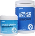 Zwierzęta MD Zaawansowane chusteczki do uszu + Zaawansowane Hip & Joint
