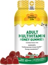 Country Life Adult Multivitamin Honey Gummies – Bone, Heart & Energy Support – Non-GMO, Certified Gluten Free, Vegetarian – Naturally Sweetened – 60 Gummies