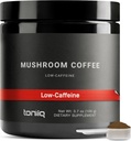 Toniiq Low- Kofeina Mushroom Coffee - Ultra High Potency 10: 1 Concentrated Extract - Kolumbijskie Fasola sourced z 10 Mushroom Blend, Lwie 's Mane & Cordyceps - alternatywa dla kawy funkcjonalnej