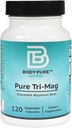 Pure Tri- Mag -Trzy formy silnie absorbowanego magnezu dla odmiany protokołów żywieniowych. Stres Relief, Sen, Heart Health, Mięśnie, i Metabolizm Wsparcie 120- czapki