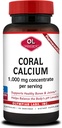 Olympian Labs Coral Calcium 1000mg Concentrate Capsules, Supporting Healthy Bones and pH Balance - 90 Capsules