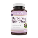 Berberine HCL 1200mg z mlekiem Thistle i Ceylon Cynamon, Amp Metabolic Activator, Zdrowy system immunologiczny i żołądka i jelit Wellness, 40 Służenia, 120 Kapsułki wegetariańskie