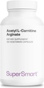Supersmart - Acetyl L Karnityna Arginate 1000 mg na dzień - Amino Acids - Popularne suplementy mózgu Supplement Supplement 124; Non- GMO & Gluten Free - 120 Kapsułki wegetariańskie