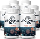 1600 mg suplement NAD liposomalu, 98% suplement Pure NAD +, Superior Absorption, Alternatywa dla Nikotynamidu Riboside lub NADH do zwiększenia NAD + dla Starzeniowej Obrony, Energia, Długoterminowa, 360 Softgels