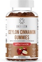 Cynamon + Gummie chromowe - 120 Gummies wegańskich - Joint Pain & Brain Health Support, Sugar-Free, Antyoksydant Rich, Non-GMO, Gluten- Free Supplement, Natural Apple Flavor