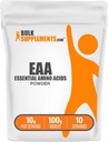 BulkSupplements.com Essential Amino Acids Powder - Essential Amino Acids Supplement, EAA Powder - Unflavored & Gluten Free, 10g na serving, 100g (3.5 oz) (Opakowanie po 1)