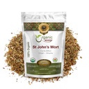 Organic Way St. John 's Hort Cut & Sifted (Hypericum perforatum) - Herbal Herbate 124; European Wild- Harvest Birmingham 124; Organic, Kosher & USDA Certified Amend124; Vegan, Non GMO & Gluten Free Amend124; Pochodzenie - Albania (1 / 4LBS / 4Oz)