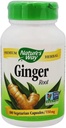 Nature 's Way Premium Ziołowy Ginger Root, Wsparcie pokarmowe, 550 mg, 100 Kapsułki wegetariańskie, Opakowanie 2