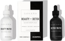 Sakara Beauty Water + Detox Water Drops, 60 Słupy - Ślady Mineralne Krople i Chlorofil Płynne Krople, Płynny Magnez, Chlorek, Sodu, Potas, Suplementy boru, Płynny Chlorofil Krople