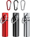 Mały pojemnik kieszonkowy Pill Box Keychain (3 Pack), Aluminiowy Alloy przenośny Mini Pill Organizer Case Container do torebki, wodoodporny metalowy Pill Holder Butelka medyczna na zewnątrz Camping Trave