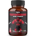 Suplement testosteronu dla mężczyzn z Ashwagandha, Tribulus, Ginseng & More - 11 Zioła - Wsparcie siłowe - 60 Kapsułki wegańskie 1 Miesiąc dostaw