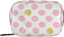 Pink Golden Polka kropki pióro Box 7 dzień pióro torba torba Travel Pill Torba organizatora z Zipper przenośny tygodniowy przypadek Compact Rozmiar dla posiadacza suplementu witaminy