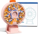 Odaro Dużego Pill Dispenser, Cotygodniowy Pill Organizer 7 Dzień Am Pm / 14 Pill Box, Codzienne Pill Pill Organizator z Wall- Montowane lub Stand Use for Witamina, Suplement, Medycyna - Różowy