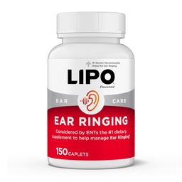 Lipo- Flavonoid Plus szum w uszach - Doctor - Recommended for Ringing Ears - Clinically - Proven Lemon Bioflavonoid Complex with Vitamins C, B1, B2, B6, B12, & Wapń - 150 Caplets