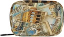 OTVEE Travel in Italy Vintage Collage Pill Case Bag, Witamina Organizer Medicine Noszenie Case for Travel