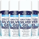 Colloidal Silver Gel Extra Siła - 35ppm Aktywowany Silver Gel dla maksymalnej mocy - Made in USA - Structured Formula w wygodnym 4 Pack