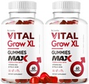 (2 Pack) Vital Grow XL Mężczyzna Gummies - Męskie Gummies Performance 1050MG Vital GrowXL Mieszanka, Vital Growth Gummy Advanced Gumitas Formuła, 120 Gummies dla 2 Miesiące