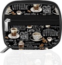 Serfeymi Cotygodniowy Travel Pill Pill Case for Purse z usuwalne 7 dni Pill Box, Modne Travel Medicine Organizer Pill Container for Medicine, Witamina, Suplement - Black 02