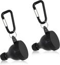 2 szt. Pojemnik z proszkiem proteinowym, Pojemnik z proszkiem proteinowym, Pojemnik z proszkiem proteinowym na wynos, Wstępny trening / Suplement do siłowni Keychain (Czarny, 100 ml)