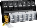 XL Duży Pill Organizator 2 razy dziennie, Cotygodniowe Pm Pill Box z Hanged Lides, 7 Day Medicine Pill Case, Daily Pill Container, Big Medication Organizer for Supplement