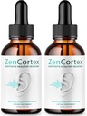 (2 Pack) Zencortex For Tinnitus Relief - Oficjalna formuła - Zencortex Drops for Ears, Zen Cortex 24 Tinnitus Drops Liquid Supplement Reviews, Zen Cortex Hear Support Formula, Zencortex Oral (4oz)